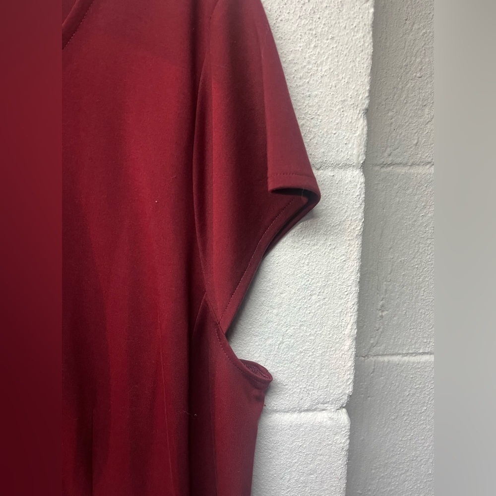 Lane Bryant Elegant Burgundy Dress - Picture 4 of 4